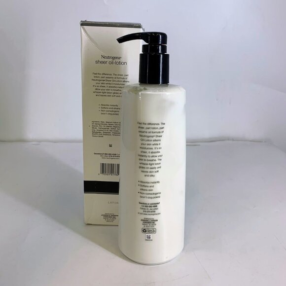 Neutrogena Sheer Oil-Lotion for Dry Skin Light Sesame Formula 32oz JUMBO - Picture 2 of 5